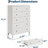 Garvee 5 Drawer Dresser for Bedroom, Chest of Drawers, Closet Dresser Storage Cabinet Organizer for Bedroom, Living Room, Hallway & Office - 2 of 4