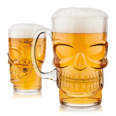 Final Touch Brain Freeze Skull Glass 23.7 Ounce Mug