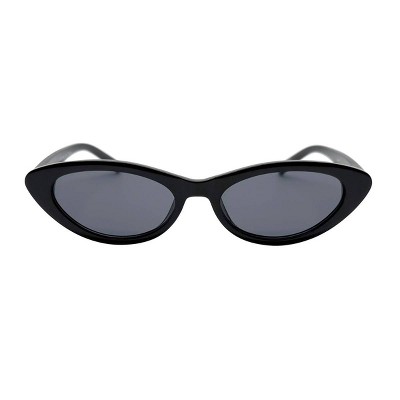 Women's Slim Plastic Cateye Sunglasses - Wild Fable™ Black