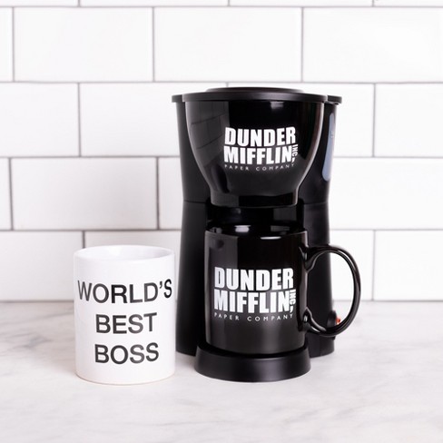 Uncanny Brands The Office Single Cup Coffee Maker with Mug- From Dunder  Mifflin