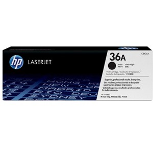 HP Inc. 36A Black Original LaserJet Toner Cartridge, ~2,000 pages, CB436A - 1 of 4