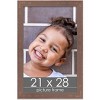 PosterPalooza | Shabby Chic Brown Picture Frame - UV Acrylic, Foam Board Backing, Hanging Hardware - 2 of 4