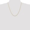 Black Bow Jewelry 1.3mm 10k Yellow Gold Diamond Cut Solid Rope Chain Necklace - 2 of 4