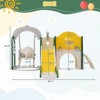 Infurnic Baby Activity Gyms, Slide Set with Basketball Hoop, Climbers Playground for Indoor or Outdoor, Multicolored, 82.7"*65.4"*45.3" - 4 of 4