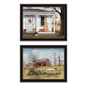2- Piece Vignette Autumn Greetings Black Framed Wall Art for Living Room, Bedroom Wall Art Print for Home Decor by Billy Jacobs - 1 of 4
