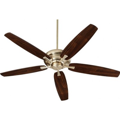 Quorum Lighting Apex 56 5-Blade Aged Brass Ceiling Fan