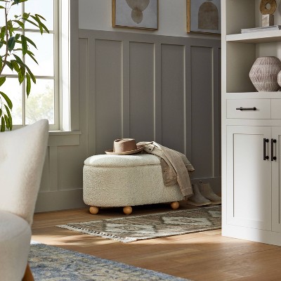 Havenstone Pill Shaped Storage Bench - Threshold™ designed with Studio McGee