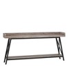 MAYEERTY Industrial Console Table, 2-Tier Narrow Sofa Table Behind Couch - 4 of 4
