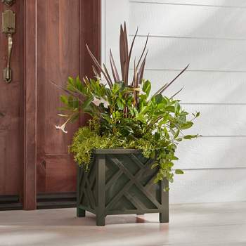 Brylanehome Set Of 2 Large Romantic Planters - Brown : Target