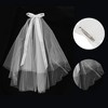Unique Bargains Hair Clip Wedding Veil White 1 Pc - 3 of 4
