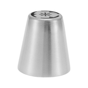 Unique Bargains Piping Tip 304 Stainless Steel Silver Tone 0.98"x1.46"x1.65" 1 Pcs - 1 of 3