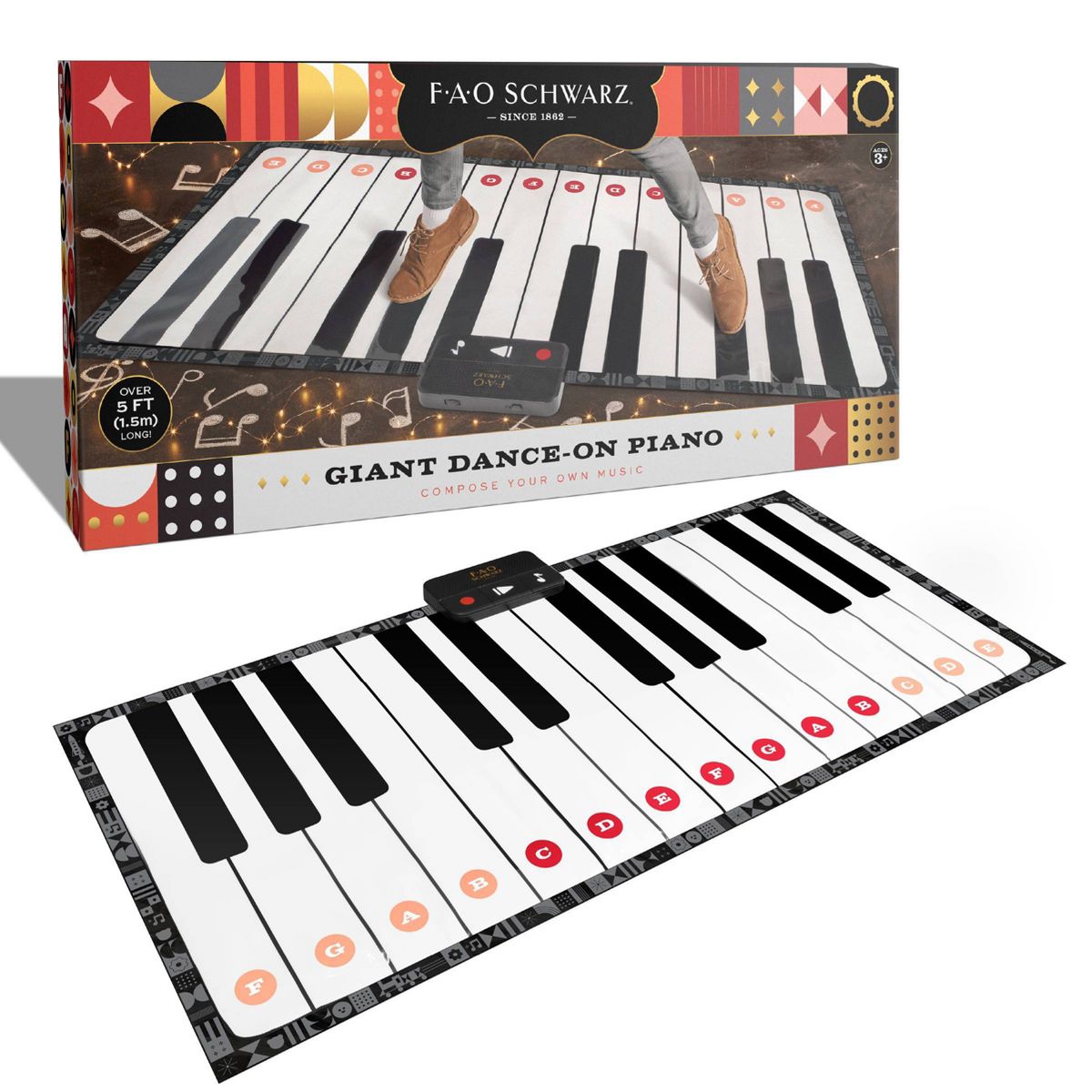 FAO Schwarz Giant 69 Inch Dance-On Piano Mat