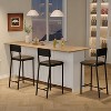 Dining Chairs Set of 2/4, PU Leather Upholstered Kitchen Chairs with Ergonomic Backrest, Compact Space-Saving Design for Small Space - 3 of 4