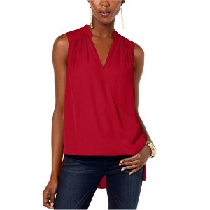 I.N.C International Concepts Womens Hi-low Pullover Blouse, Red, XX-Large - 1 of 1