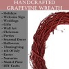 Kraft Lane: 18" Painted Grapevine Wreath - Red - DIY Craft Projects, Handcrafted - 3 of 4