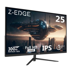Z-EDGE 24.5inch 300Hz IPS Gaming Monitor, FHD 1920x1080, Flat Panel Gaming Monitor, FreeSync - 1 of 4