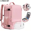 HTUTWOO 1pc Casual Large Capacity Travel Backpack, Simple Laptop Bag For Travel, Lightweight Zipper Backpack,Preppy School Bag,Back to School Bag - 2 of 4