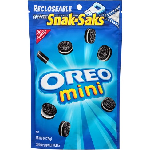 Mini Oreo Chocolate Sandwich Cookies - Snak-Saks - 8oz : Target