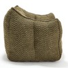 Cesicia 47.2 in-W x 36.2 in-D x 30.7 in-H Beige Chenille Square Bean Bag Sofa Chair - 4 of 4