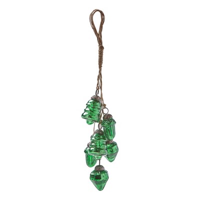 tagltd Festive Tree+Acorn Ornament Cluster