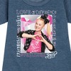 JoJo Siwa #Feeling Graphic Short Sleeve Fleece Dress - Heather Navy - Large - 2 of 4