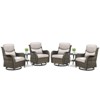 Gymojoy Outdoor Gliders Chairs Side Table with 5-Inch Thick Cushions - 3 of 4