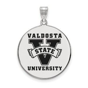 Black Bow Jewelry Sterling Silver Valdosta State Blazers NCAA Extra Large Pendant - 1 of 2