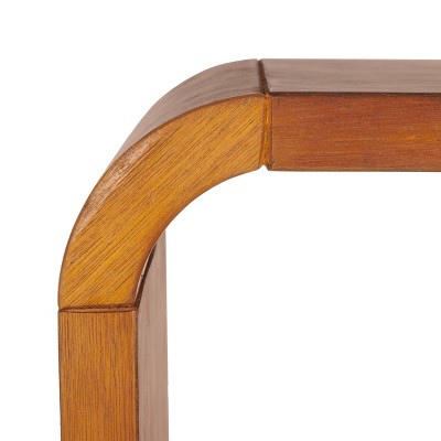 Liasonya 22" Medium Wood Curved Accent Table