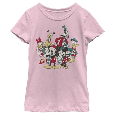 Girl's Mickey & Friends The Gangs Together For Holiday T-Shirt - image 1 of 4