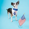 Pavilion Gift Company - USA - 7" x 5" Canvas Slip on Pet Bandana - Pet Apparel Accessories - 2 of 4