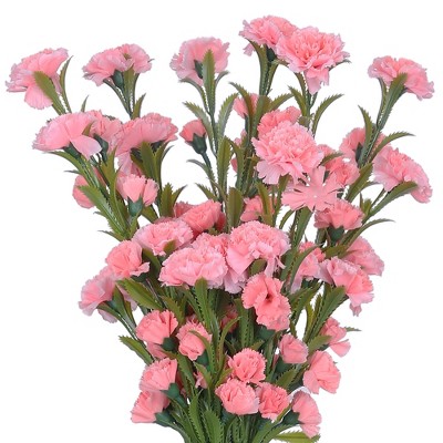 REGALWOVEN Simulation Artificial Home Decoration Carnation Flowers 32.6" 6 Pcs