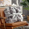 Aoibox Faux Fur Throw Blanket, Ultra Soft Plush Bubble Design for Couch, Sofa, Bedroom & Living Room, Cozy & Warm Tie-dye Taupe - 3 of 4