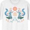 Soft Petal Easter Folk Art Women's White Short Sleeve Crew Neck Tee - 2 of 3