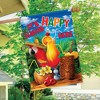 Always Happy Here Summer House Flag Tropical Drinks Cocktails Macaw 28" x 40" Briarwood Lane - 4 of 4