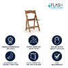 Flash Furniture HERCULES Series 800 lb. Capacity Resin Folding Chair with Slatted Seat - 2 of 4