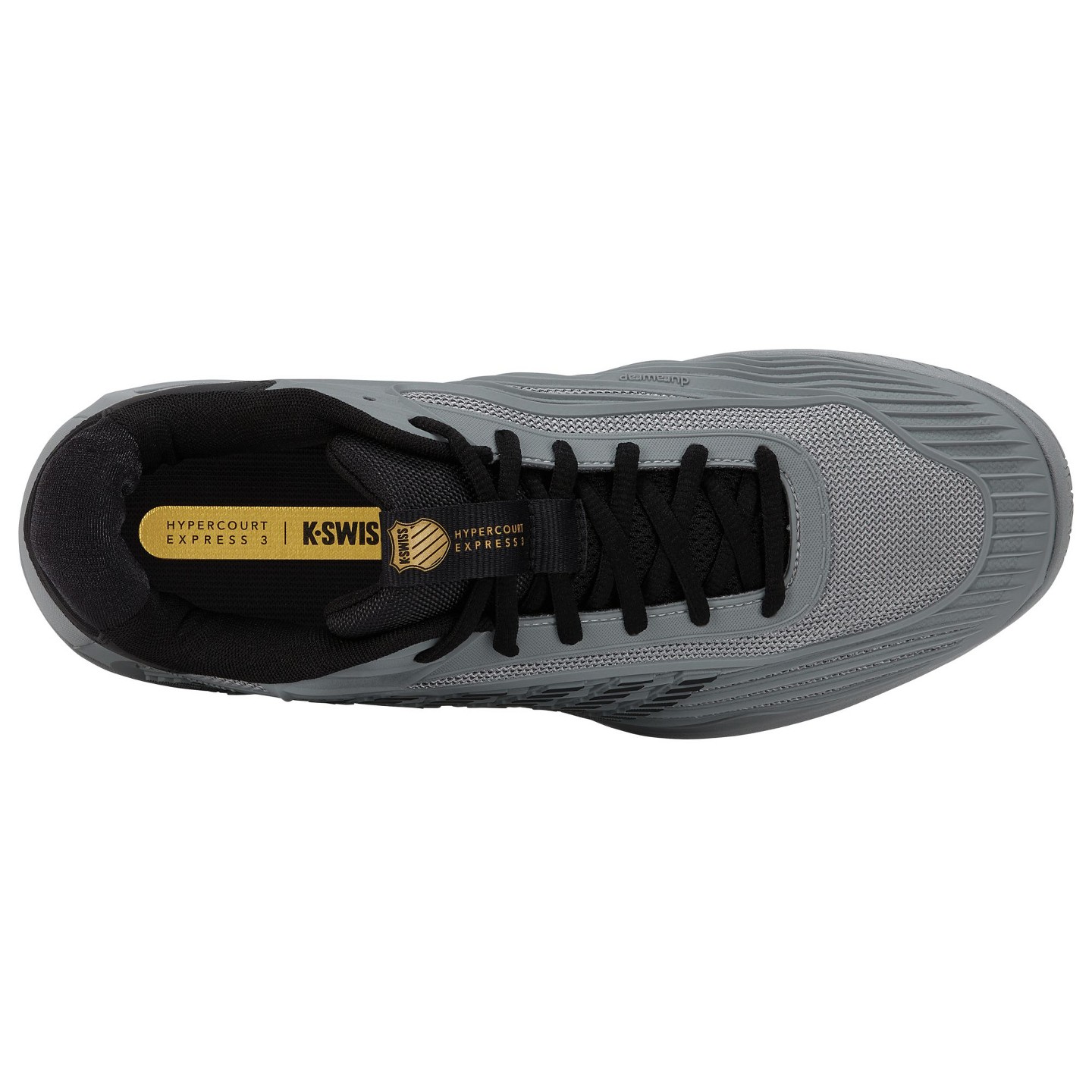 Мужские кроссовки K-Swiss Hypercourt Express 3 (Ultimate Gray/Moonless Night/Gold), цвет: Серый — фото 7