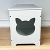 BDELITE Top open Cat Litter Box Enclosure Furniture, Cat Washroom-39.37*15.55*19.49 Inch, White - 4 of 4