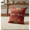 20 Inch Decorative Pillow – Flame Tapestry Design by Manual Woodworkers and Weavers - 2 of 3