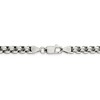 Black Bow Jewelry Men's 5.2mm, Sterling Silver, Solid Round Box Chain Necklace - 4 of 4
