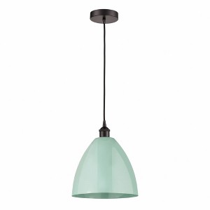Plymouth Dome - 1 Light Cord Hung Mini Pendant In Industrial Style-14.75 Inches Tall and 12 Inches Wide - 1 of 1