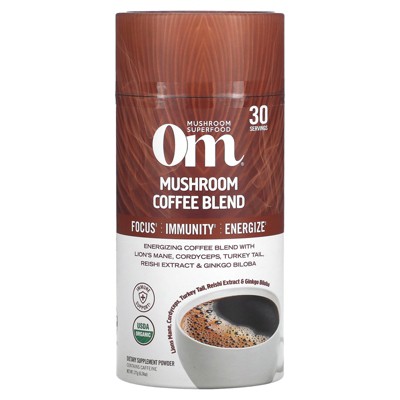 Om Mushrooms Mushroom Coffee Blend, 6.24 oz (177 g)