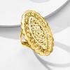 Ross-Simons Italian 18kt Yellow Gold Floral Openwork Oval Ring - 4 of 4