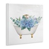Stupell Industries Chic Bathtub with Hydrangea Blossoms Wall Plaque Art - 2 of 4