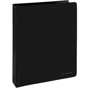 3 Ring Binder Clear View Cover with 2 Inside Pockets, Colored School Supplies Office and Home Binders – by Enday - 1 of 4