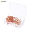 Unique Bargains Star-Shaped Metal Prevent Tearing Pages Office Paper Clip 20 Pcs - 3 of 4