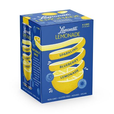 Lemonati Blueberry Sparkling Lemonade - 48 fl oz/4pk