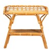 bali & pari Nayana Natural Rattan 2 Tier Console Table Light honey: Handcrafted, No Assembly, Bohemian Style - 3 of 4