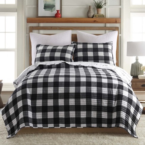 Linen Cotton Natural Black Pin Stripe Duvet Cover Set - King/Cal King