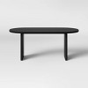 Catlett Oval Modern Wood Dining Table Black - Threshold™ - 3 of 4