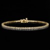 Ross-Simons 1.00 ct. t.w. Lab-Grown Diamond Tennis Bracelet in 18kt Gold Over Sterling - 3 of 4